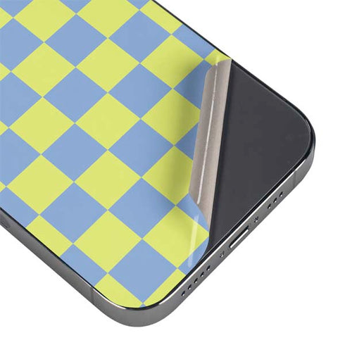 Neon Checkered iPhone 16 Pro Skin